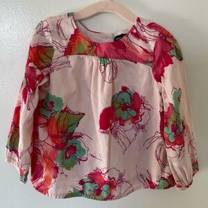 Baby Gap Floral Blouse 12-18 mos